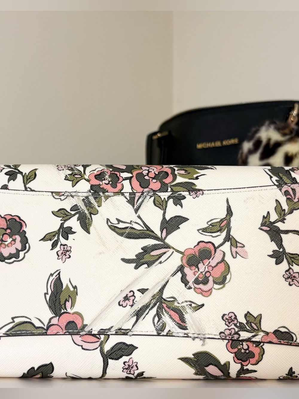 Kate Spade Madison Floral Medium Satchel & Madison continental zip around wallet - Picture 3 of 10